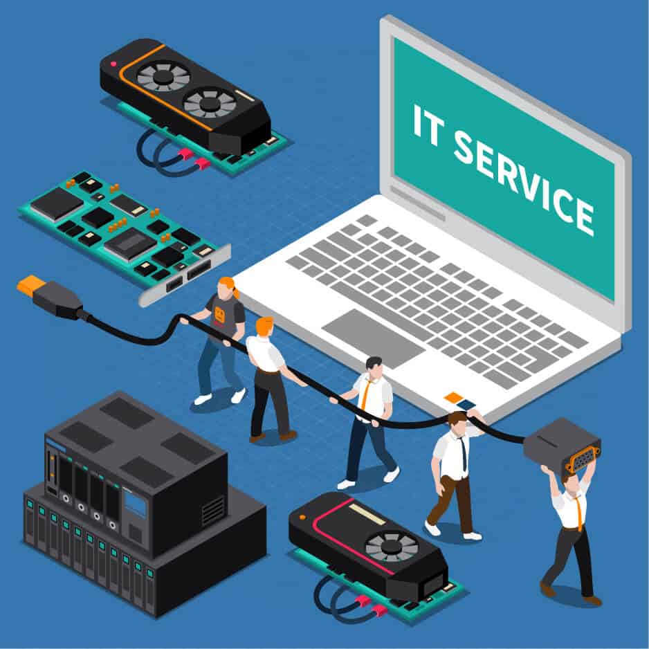 IT-services-graphic-IT-technicians-help-to-set-IT-devices-IT-services-for-small-to-medium-business